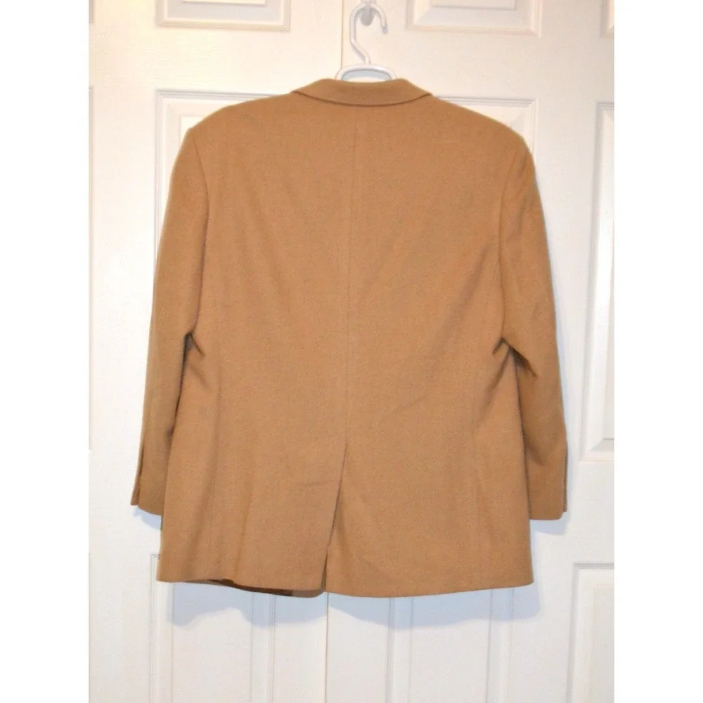Brooks Brothers 346 Men's 100% Camel Hair Tan Jacket Blazer Sport Coat Size 46 R